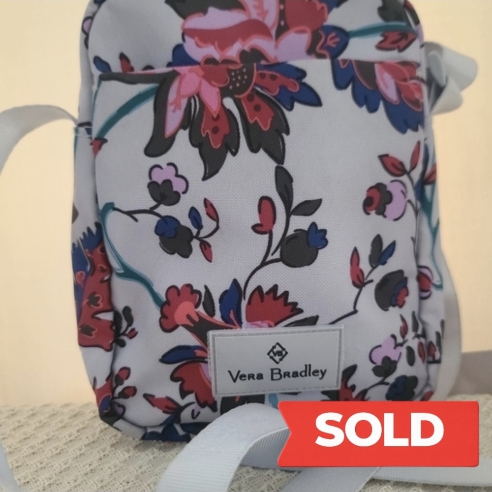 Vera Bradley Vineyard Floral Crossbody Mini Hipster - Like New RFID